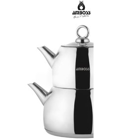 Resim Viventea 4 Parça Paslanmaz Çelik Büyük Boy Çaydanlık Gri 