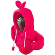Resim MİRMERRY Kırmızı kulaklı Vites Topuz Süsü Hoodie Kapşonlu Araba Vites Poları Araç Vites Sweatshirt 