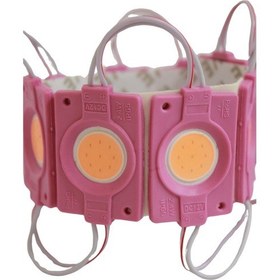 Resim 12 Volt 2.4 Watt Tekli Su Geçirmez Modül Led Pembe (10 Adet) 