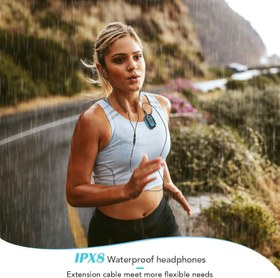 Resim 64GB Klipsli MP3 Çalar, Su Geçirmez, FM Radyo Destekli, Spor ve Outdoor Kullanım 