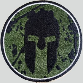 Resim PEÇ Yeşil-zırhlı Şövalye - Cırtlı Nakışlı Arma, Yama, Patch, Airsoft Aksesuar 