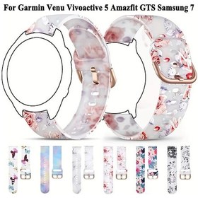 Resim Gaojunshop01 Garmin Venu Vivoactive 5 Amazfit Gts Huawei Gt3 Pro Samsung 7 Gri 20mm Silikon Bileklik 