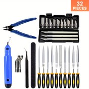 Resim Value Pack 32 Adet 3D Baskı Aracı Kiti, Debur Aracı, Temizleme, Bitirme Ve Baskı Aracı Içerir, Temizleme, Bitirme Ve Baskı Için 3D Baskı Aksesuarları 