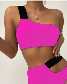 Resim Deep Beach Lastikli Cut Out Bikini Takım Db200713bt 001 
