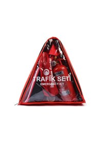 Resim Kkdavm Üçgen Trafik ve İlk Yardım Seti Ekonomik - Tüvtürk Uyumlu 