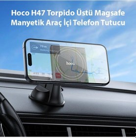 Resim Hoco H47 Torpido Üstü Magsafe Manyetik Araç İçi Telefon Tutucu- 5775 