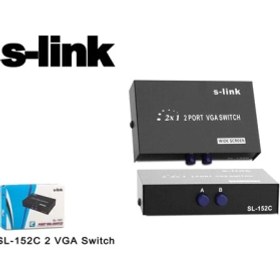 Resim S-Link Sl-152C 2 Port Vga Switch 