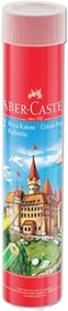 Resim Faber-Castell Kuru Boya Kalemi, Kırmızı Metal Tüp Kutu, 12 Renk, Tam Boy, Kalemtıraş Hediyeli, Yumuşak Mineli, Kırılmaya Dayanıklı Uçlar, Kolay Açılır 