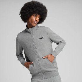 Resim Puma Erkek Gri Puma Ess No. 1 Logo Track Jacket Tr Gri Erkek Fermuarlı Üst 