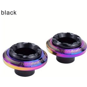 Resim Hightower 2 Adet Motosiklet Alaşımlı Elektrikli Scooter Korumalığı Çarpışma Önleyici Şok Emici Pabuçlar Siyah 