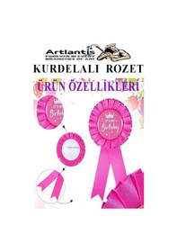 Resim 29 Ekim Atatürk Kurdelalı Rozet 5 Adet Kırmızı Beyaz Yaka Rozeti Çocuk Bayram Etkinlik 15 Cm Kokart 