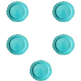 Resim Mika Sert Plastik Tabak Parti Davet Sunum Servis Tabağı - 26 Cm. - Turkuaz - 6 Adetlik 5 Paket 