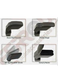 Resim Renault Clio 4 Kol Dayama Sürgülü Kolçak 2012 2019 Siyah (508079186) 