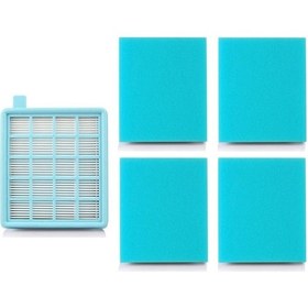 Resim Phılıps Uyumlu Powerpro Active Fc 8640 Hepa Filtre +4 Adet Sünger Uyumlu 