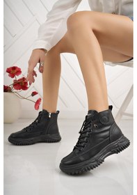 Resim Guja 24k310 13 Siyah Fermuarlı Fashion Kadın Bot 