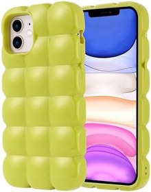 Resim iPhone 11 İle Uyumlu Kılıf Parlak Esnek Silikon Dom Dom Kapak 32668 Yeşil 