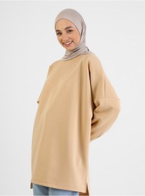 Resim TUVA Viskon Jersey Hazır Türban- Açık Vizon - 