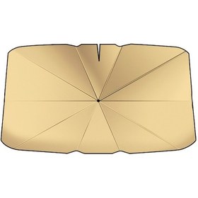 Resim Araç Ön Camı Titanyum Güneş Koruma Isı Yalıtım Şemsiyesi Büyük Altın 9957 