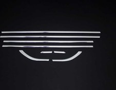 Resim OMSA Ford Mondeo 5 Sedan Krom Cam Alt Çıtası 8 Parça 2015-2022 Arası 