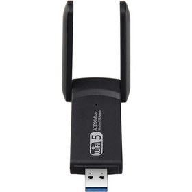 Resim Winex WiFi5 AC1300MBPS 2.4G+5G Wi-Fi Dongle USB 3.0 Wireless Adaptör | Winex Winex
