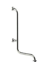 Resim Monavit Engelli Paslanmaz Köşe Tutunma Barı.Banyo.Küvet.Tuvalet Gümüş 