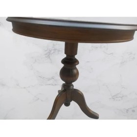 Resim Bengi Ticaret Fiskos Baba Ayak Model Parlak Ihlamur Ağacı Ayak Parlak Ceviz Mermer Mdf Tabla Kutuda Sevk El Yapım 