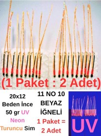 Resim Eagenset İstavrit Çaparisi 20x12 11 No 10 Beyaz İğneli 2li Paket 