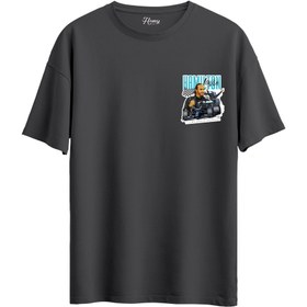 Resim L.Hamilton - Oversize T-Shirt - XL / Antrasit 