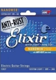 Resim Elixir 12027 Nanoweb Custom Light Elektro Gitar Teli 9-46 