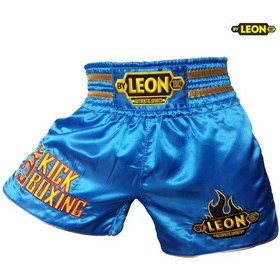 Resim Aksaspor Leon Kickboxing Kick Boks Şortu Mavi (Yeni Model) 