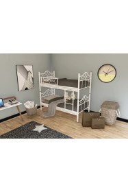 Resim Metalia Hazar Ranza Beyaz (90x200) 