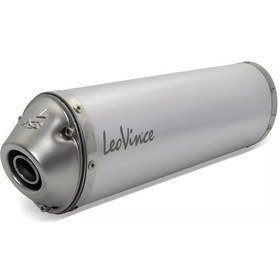 Resim Leovince X3 Enduro Alüminyum Slip-on Egzoz Hafif Alüminyum Gövde, Paslanmaz Çelik Uç Kapaklı 