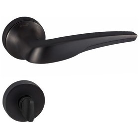Resim Doğanlar Sonic Mat Siyah Rozetli Kapı Kolu Takım-wc Kol Pk001dgn0086 Renkli 