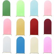 Resim 1 adet Çift Taraflı Elastik Spandex Draping Kumaşı - Canlı Polyester Düğün Kemer Kapağı ile Renkli Kemerli Kubbeler Tasarımı, İç ve Dış Mekan Düğünleri, Doğum Günleri, Yıldönümleri ve Parti Süslemeleri için Mükemmel, Parti Arka Planı | Renkli Draping | Polyester Kumaş 