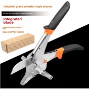 Resim Youtek Çok Fonksiyonlu Açı Makası: 45-90 Derece, U-şekilli Kenar, Kordon, Ahşap Kesim - Profesyonel Ve Dıy İçin Dayanıklı Araç 