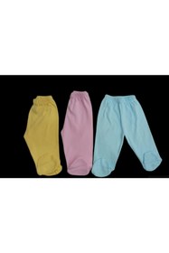 Resim özdemirli bebe Patikli Alt Pijama Ayaklı 3 Lü Paket 