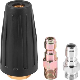 Resim RelicRealm Basınçlı Yıkayıcı Dönen Sprey Turbo Nozul Sıcak ve Soğuk Su Için Evrensel 3.000 Psı, 3.0 Çöp, 1/4 Inç Hızlı Bağlantı Fişi ile 3.0 Gpm (Siyah Turbo Sprey Nozul) (Yurt Dışından) 