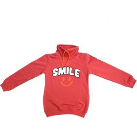 Resim Milenawear By Milena Kız Çocuk Smile Baskı Sweatshırt Nar Çiçeği 