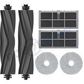 Resim Dreame L10s Pro Ultra Head Kauçuk Fırça Hepa Filtre Mop Seti-6 Parça 