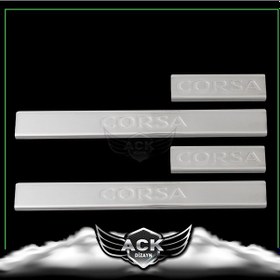 Resim Opel Corsa D Krom Kapı Eşiği 2006-2015 Paslanmaz Çelik 