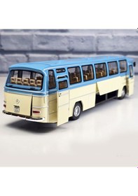 Resim 1:43 Ölçek Mercedes Benz O302 Otobüs Mavi/bej 