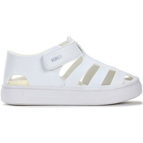 Resim Kiko Kids Limba Cırtlı Kız Çocuk Sandalet Beyaz Beyaz 