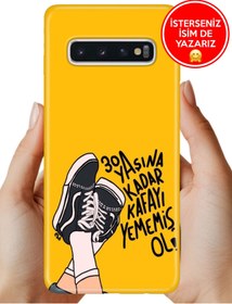 Resim Cekuonline Samsung Galaxy S10 Plus Uyumlu Kılıf Desenli Baskılı Kamera Korumalı Silikon 30 Yaşına Kadar 