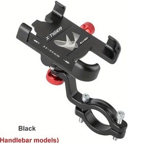 Resim Xuweiwei Black Bisiklet Ve Motosiklet Telefon Tutucu - Ayarlanabilir, Kaymaz, Kolay Kurulum, Tüm Boyutlar Siyah 