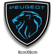 Resim Peugeot 3d Damla 2 Li Sticker Logo 2 