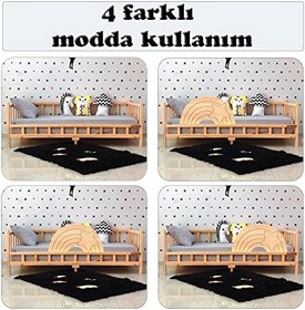 Resim Markaawm Ahşap Çocuk Yatak Montessori Karyola 120X200 
