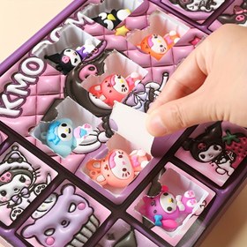 Resim 20 Adet Sanrio Gizem Kutusu Seti - My Melody, Gudetama & Hello Kitty Temalı Figürler, Araba ve Çanta Aksesuarları için Mükemmel, Arkadaşlar ve Aile İçin İdeal Hediye 
