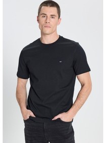 Resim Regular Fit T-shirt Black Black Siyah 