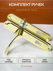 Resim Vettore Altın Plakalı Kapı Kolu 218470057 