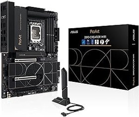 Resim ASUS Proart Z890-Creator Wifi Intel Z890 Lga1851 Ddr5 9066 Hdmi 2Xthunderbolt 5 1Xusb4 5X M2 Usb3.2 Wifi 7, Thunderbolt 5, ASUS Control Center Express Anakart 